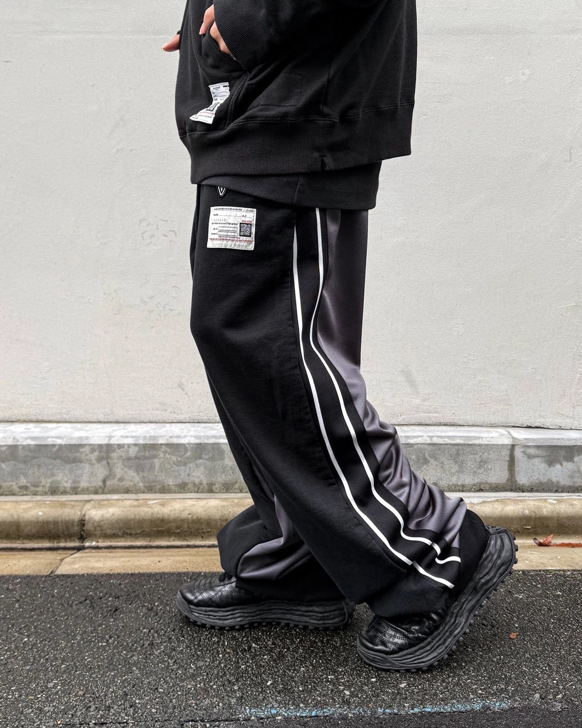 Maison MIHARA YASUHIRO / Track Pants Combined Sweat Pants (A17PT572)