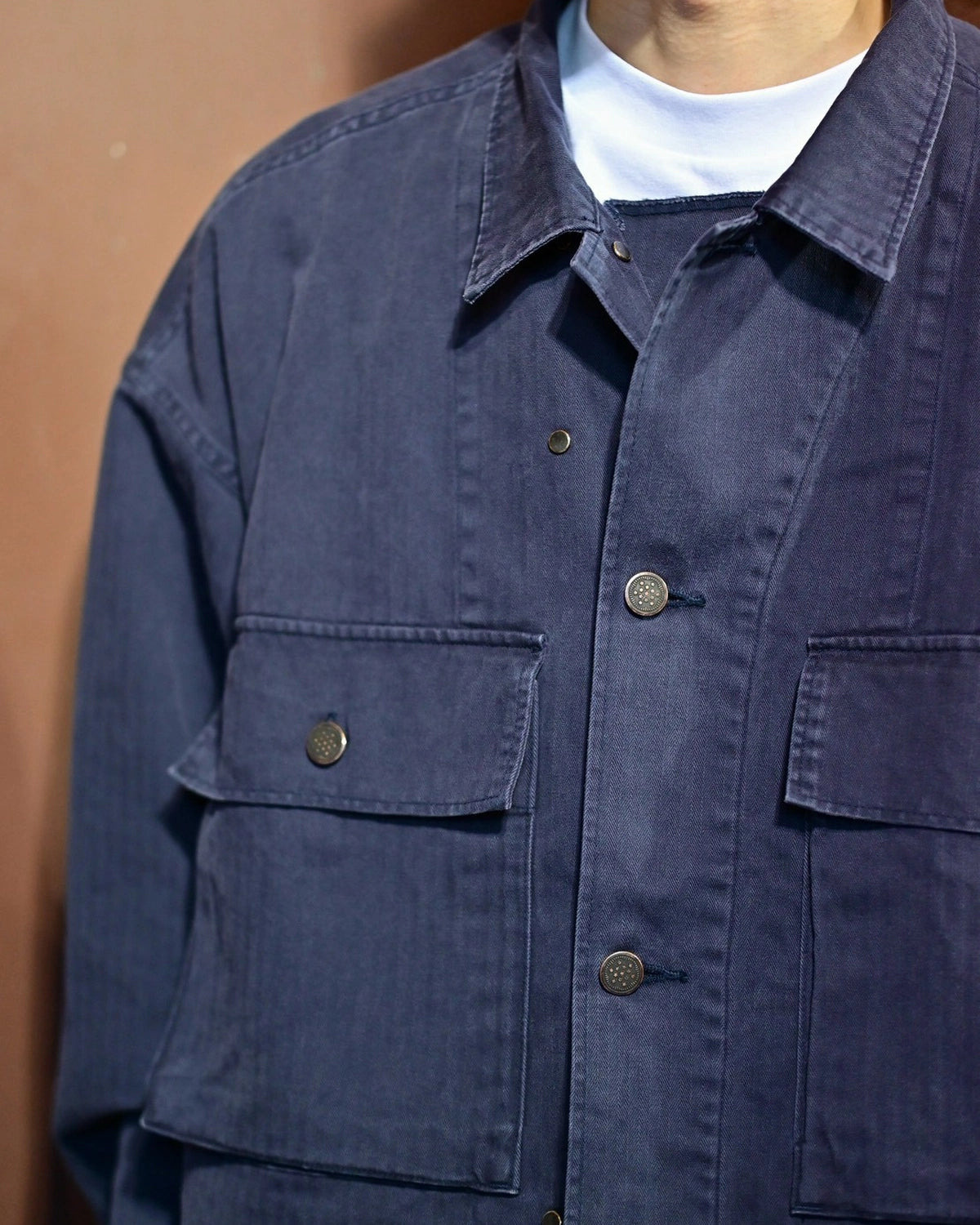 N.HOOLYWOOD TEST PRODUCT EXCHANGE SERVICE / HERRINGBONE TWILL JACKET (9262-BL06-008)