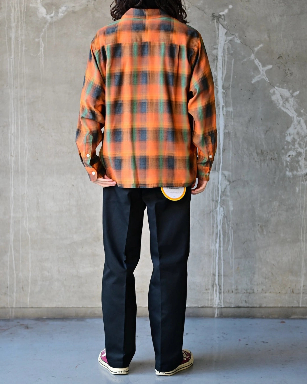 WACKO MARIA / OMBRE CHECK OPEN COLLAR SHIRT L/S -TYPE-6- (26FW-WMS-OC11)
