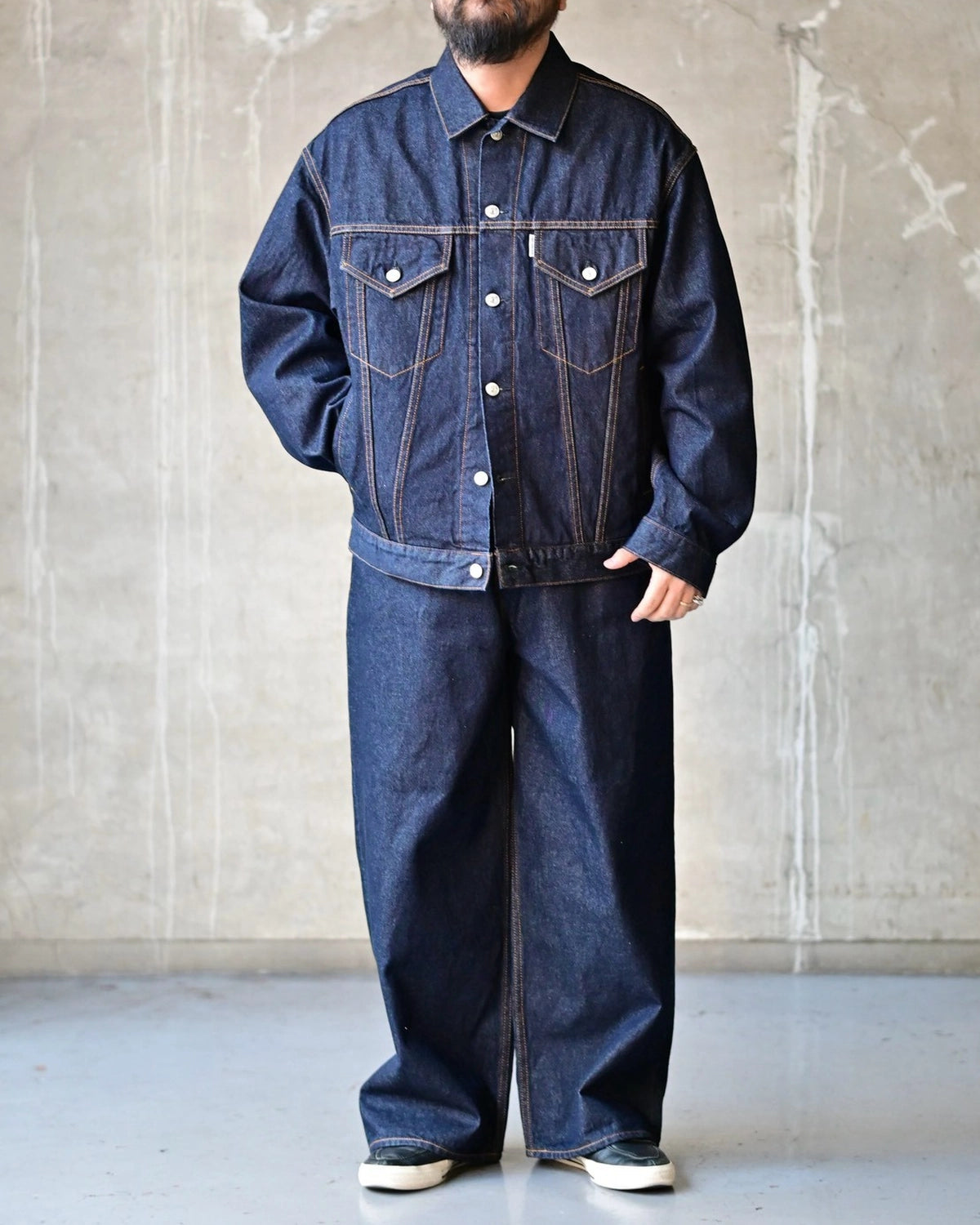 COOTIE PRODUCTIONS / 12.5oz Denim 5 Pocket Extra Baggy Pants (CTE-26A103)