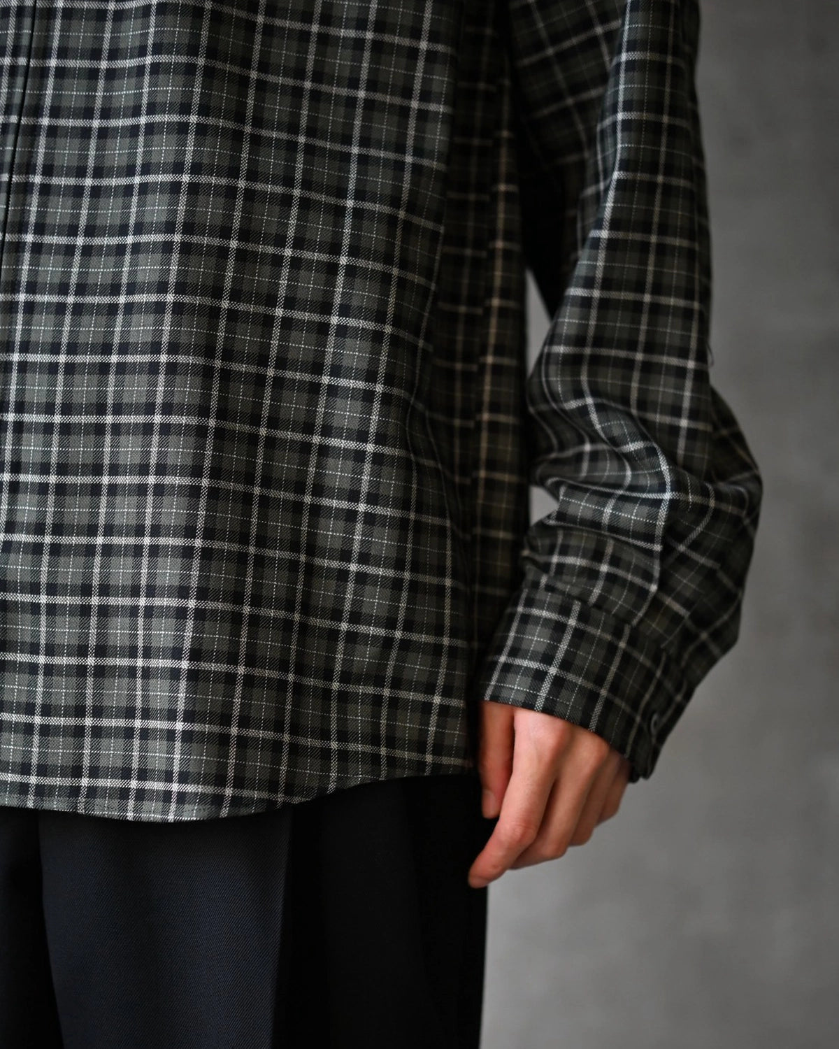 MARKAWARE / Organic Wool Viyella / Zip Shirt (A26C17SH03C)