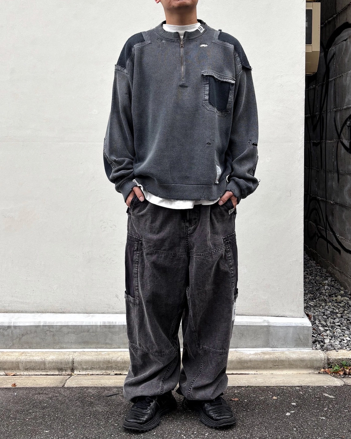 Maison MIHARA YASUHIRO / Sun Faded Like Knit Sweater (J17SW702)