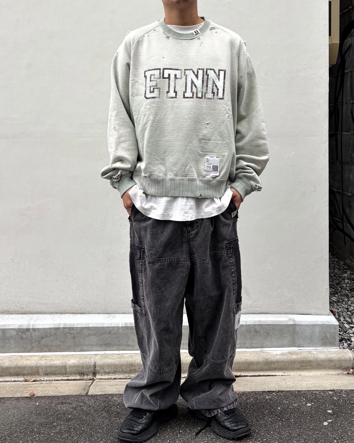 Maison MIHARA YASUHIRO / Sun Faded Like Sweatshirt (J17PO723)