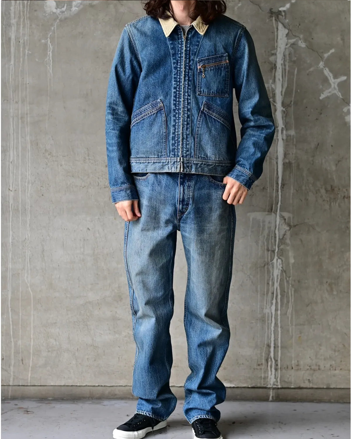 MINEDENIM / Denim Zipup Trucker Jacket USD (MDFBF09801)