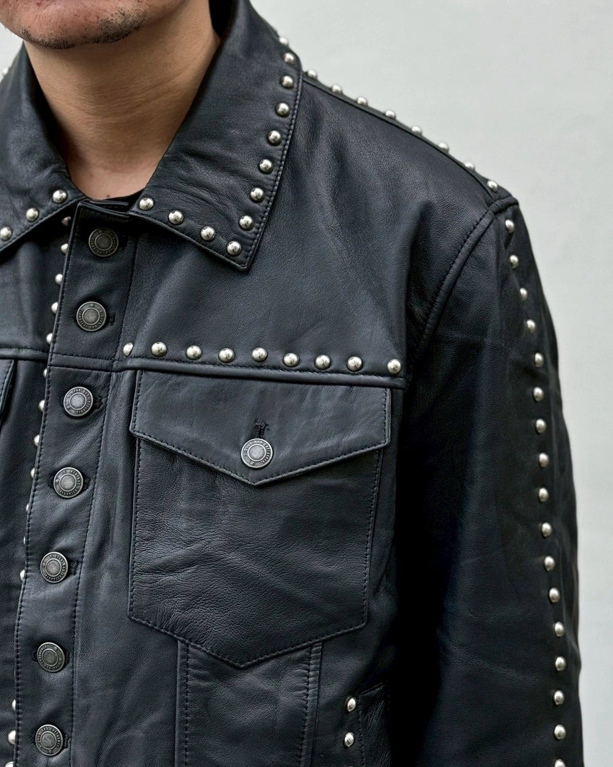 A Good Bad Influence / STUDS LEATHER JACKET (AGBI-26SS-LJK01)