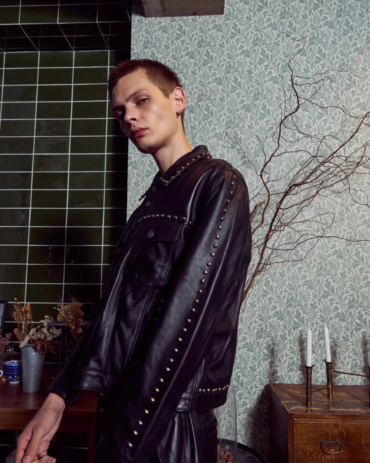 A Good Bad Influence / STUDS LEATHER JACKET (AGBI-26SS-LJK01)