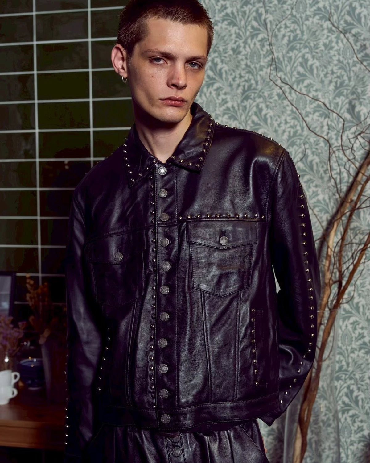 A Good Bad Influence / STUDS LEATHER JACKET (AGBI-26SS-LJK01)