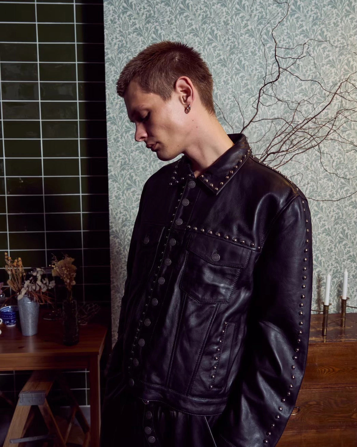 A Good Bad Influence / STUDS LEATHER JACKET (AGBI-26SS-LJK01)