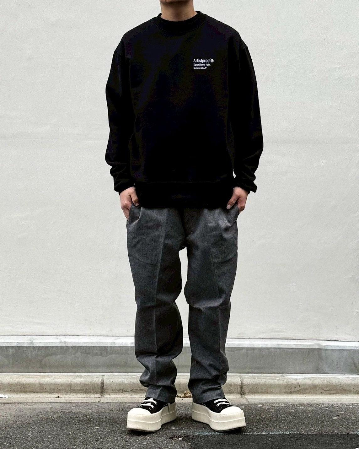 ARTIST PROOF®︎ / 3Lines Logo Crewneck Sweat (ATPF-001CN)