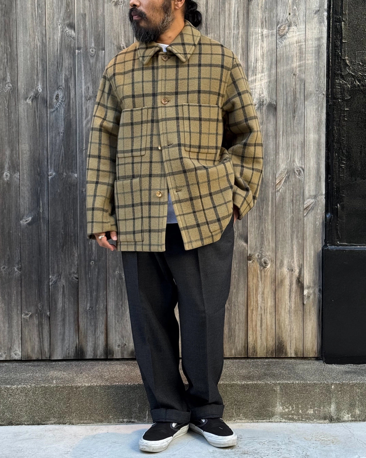 blurhms / Wool Beaver Work Jacket (BHS26F002Pld)