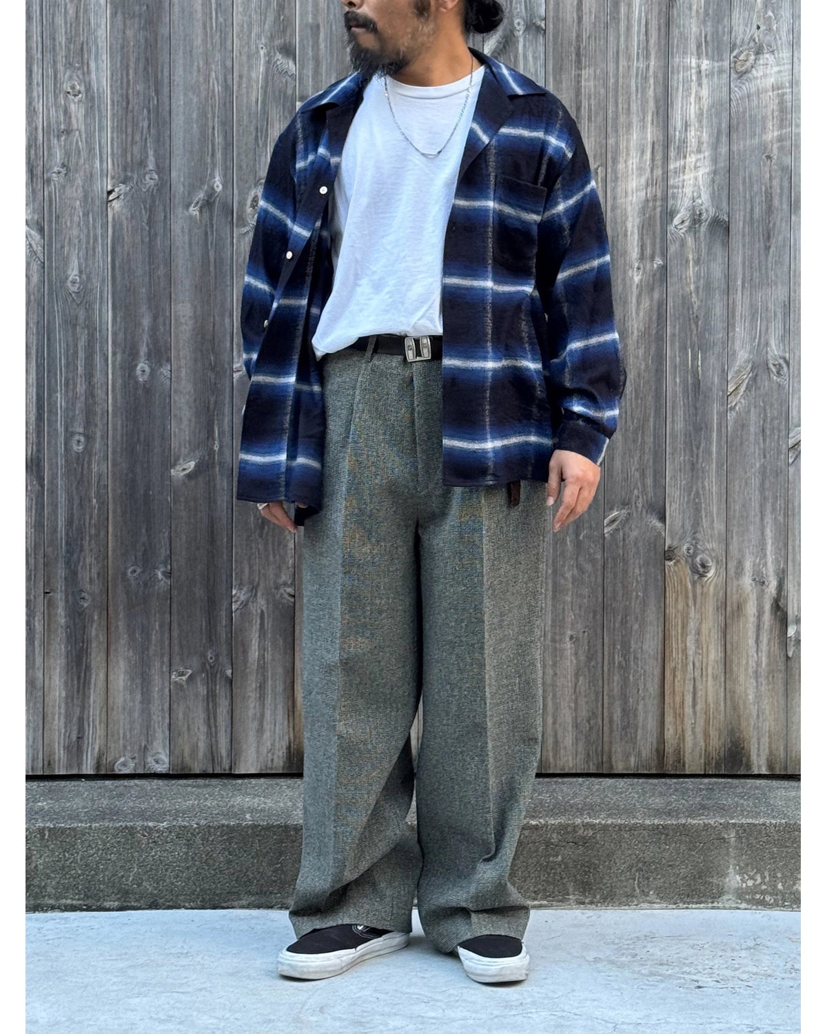 blurhms / Cotton Rayon Ombre Open-collar Shirt L/S (BHS26F019Omb)