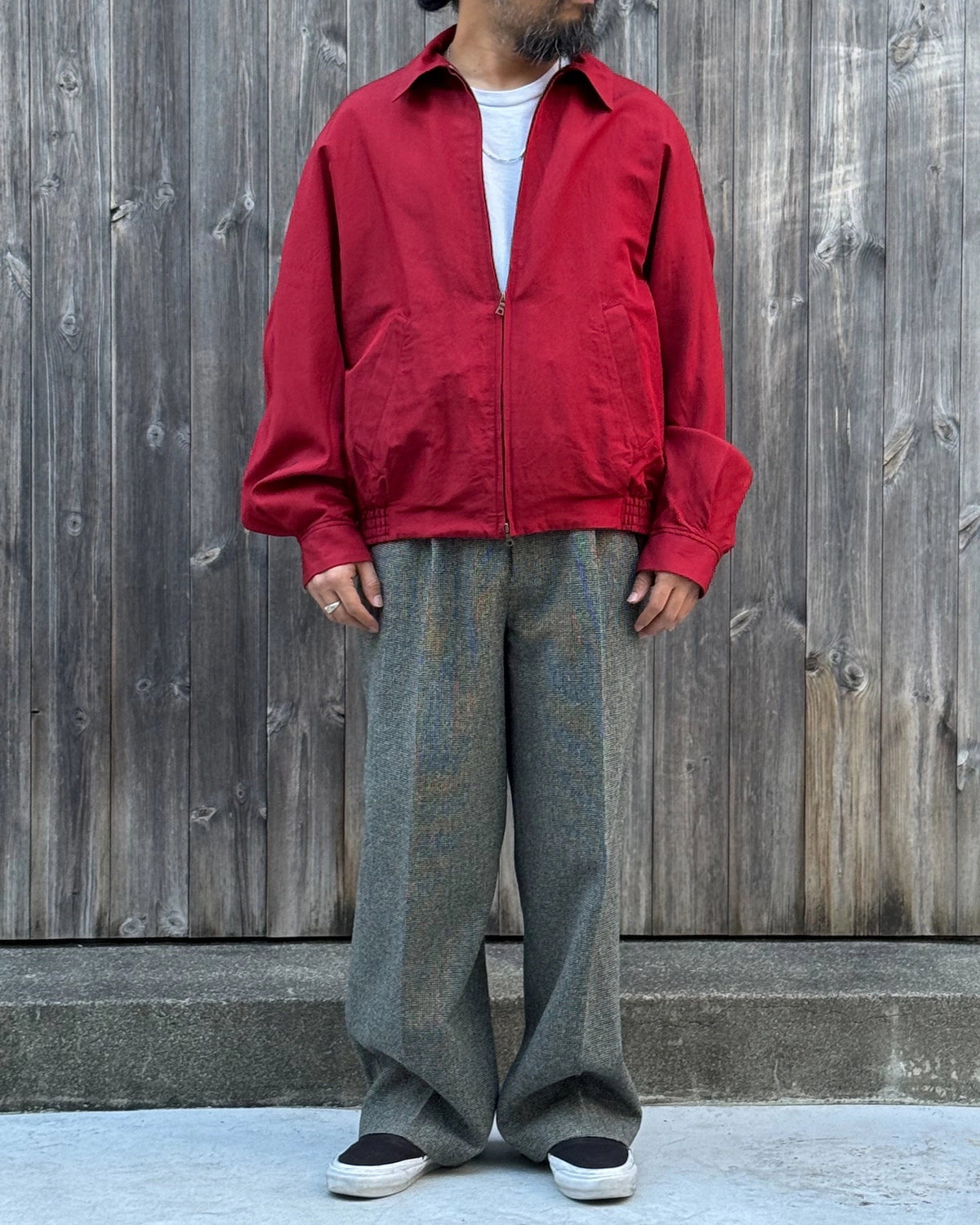 blurhms / Washed Wool Silk Sports Jacket (BHS26F020)