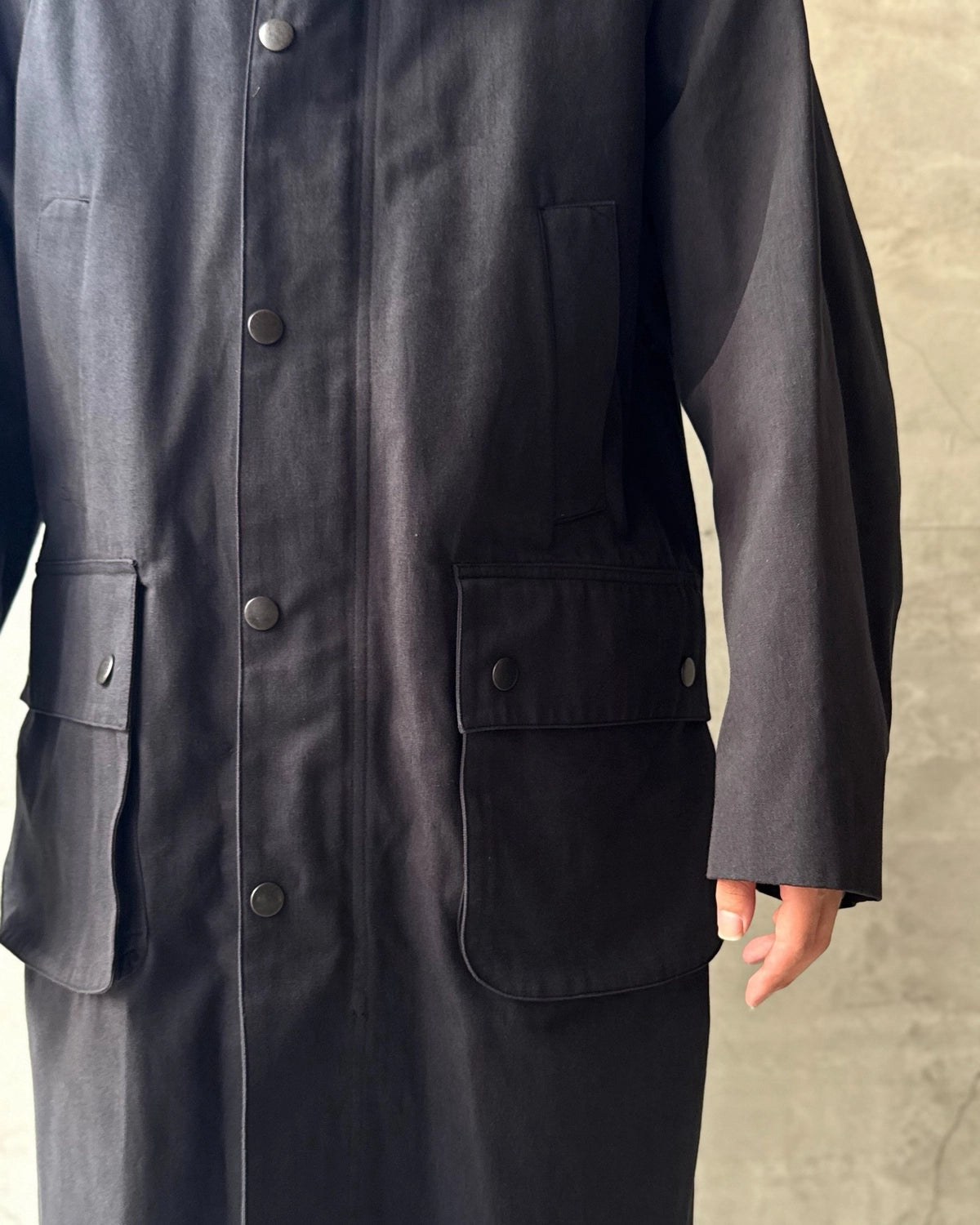 blurhms / Hard Twist Gabarding Coat (BHS26F024)