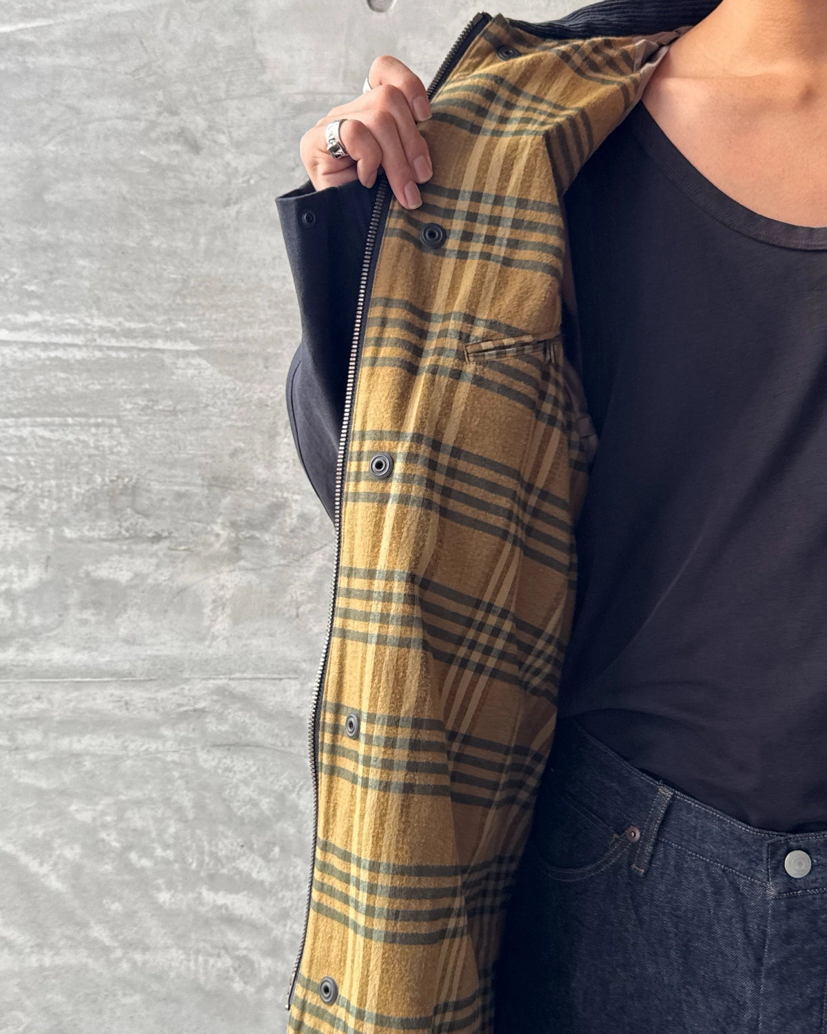 blurhms / Hard Twist Gabarding Coat (BHS26F024)
