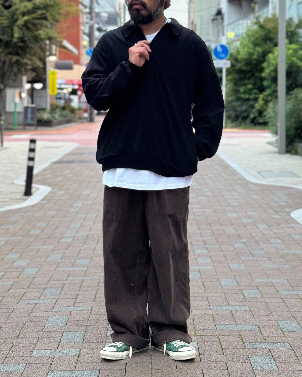 blurhms / Co/Silk Nep Harf-zip P/O (BHS25S037F26)
