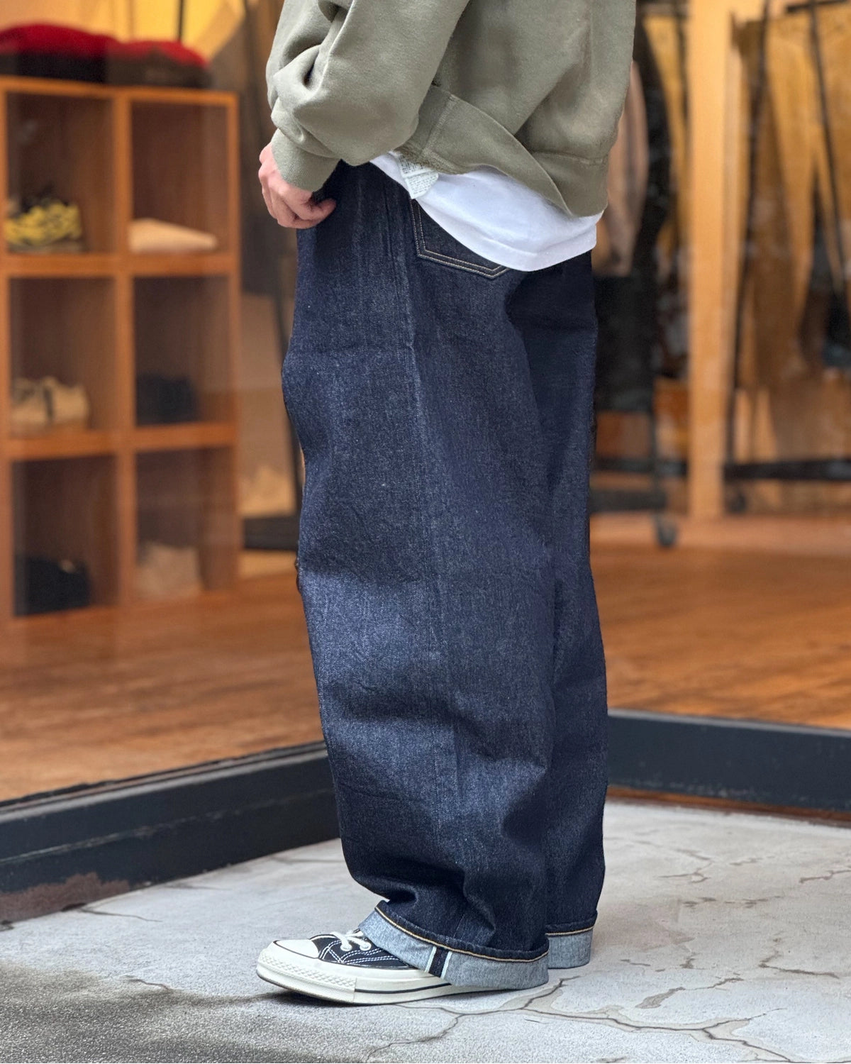 blurhmsROOTSTOCK / 13.5oz Denim Pants Wide (bROOTS25S8F26)