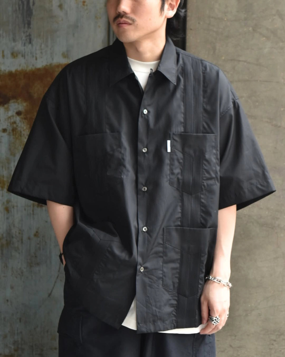 COOTIE PRODUCTIONS® / 120/2 Typewriter Cuba S/S Shirt (CTE-25S408)