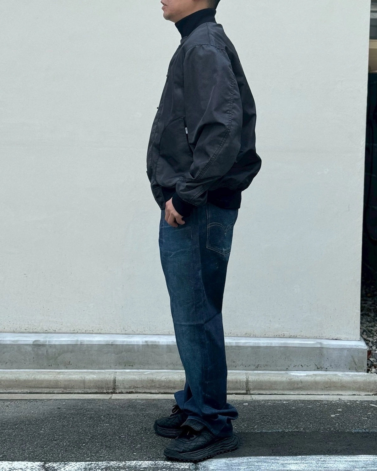 eYe JUNYA WATANABE MAN × New Manual / ナイロンツイル 転写プリント New Manual Wネーム (WQ-J905-100)