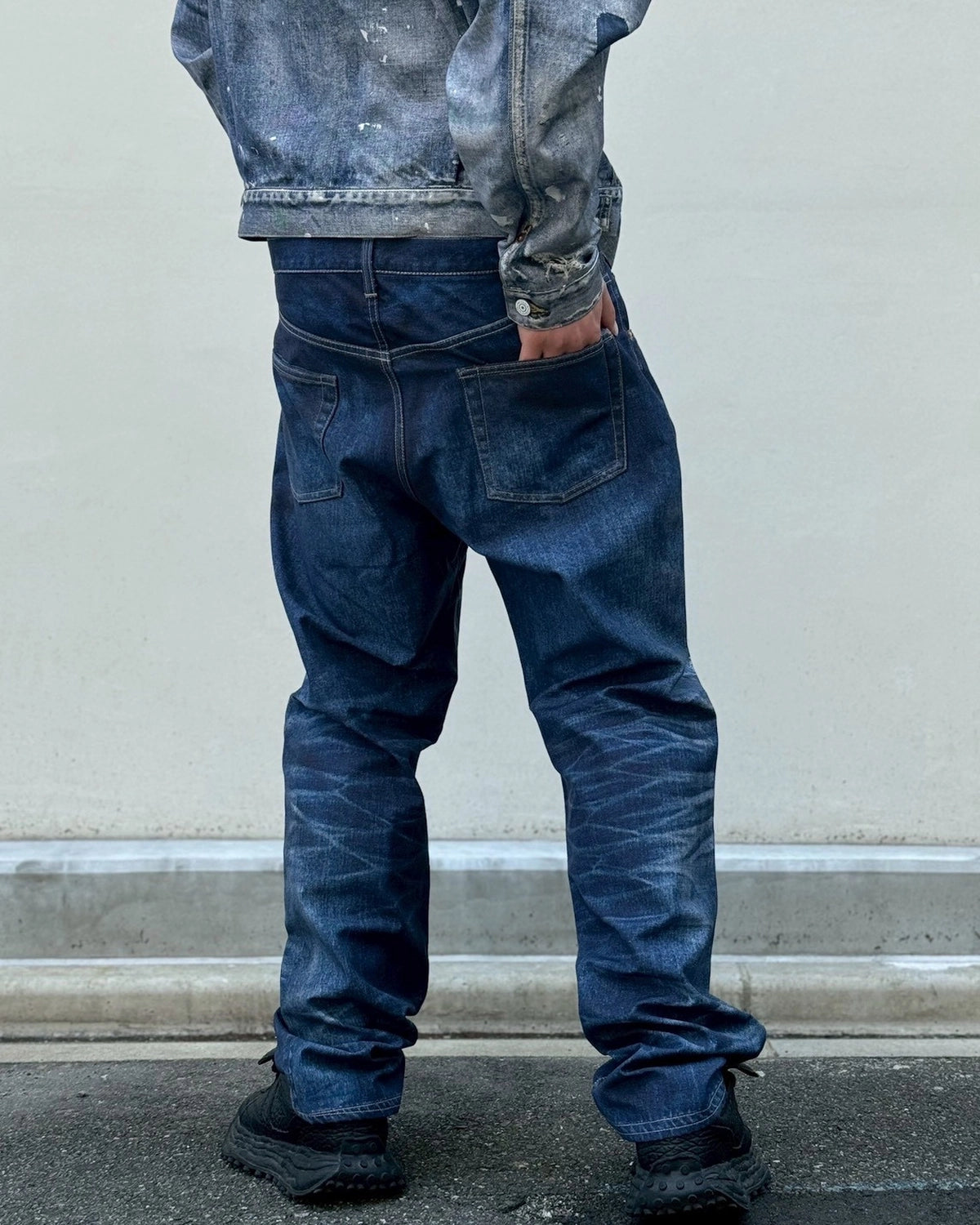eYe JUNYA WATANABE MAN × New Manual / 綿ナイロンツイル 転写プリント New Manual Wネーム (WQ-P903-100)