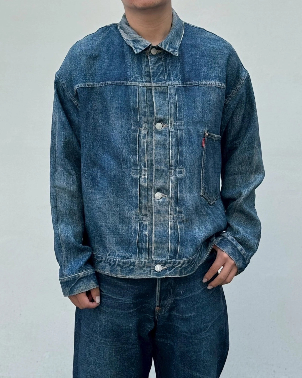 eYe JUNYA WATANABE MAN × Levis × Ber Ber Jin / 麻オックス 転写プリント Levis Wネーム Ber Ber Jin (WQ-J904-100)