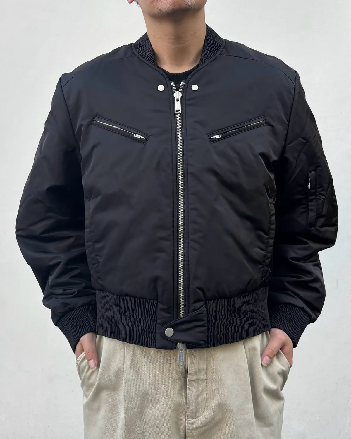 entire studios / Arc Bomber Black Nylon (ESFW26BO020058386)