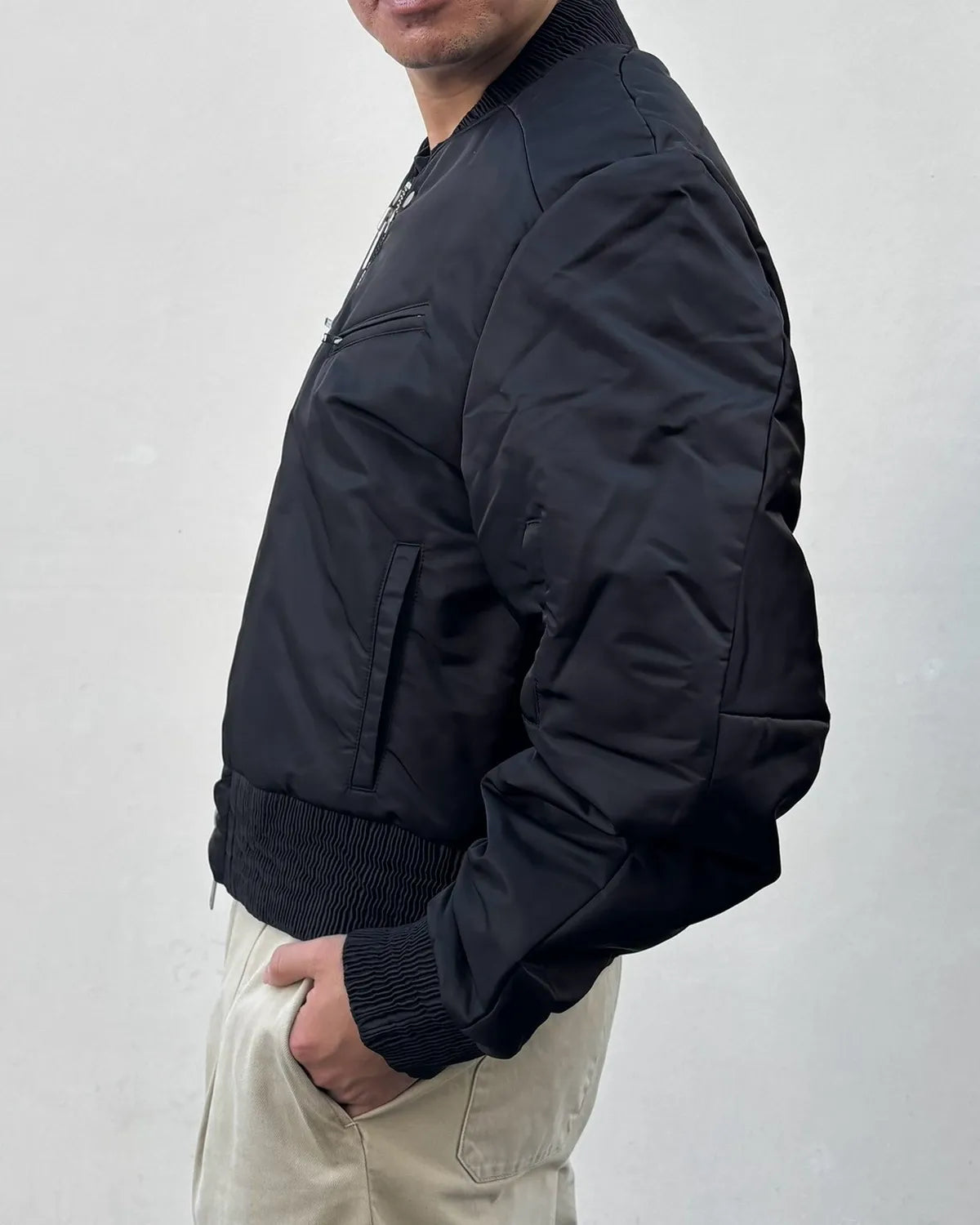 entire studios / Arc Bomber Black Nylon (ESFW26BO020058386)