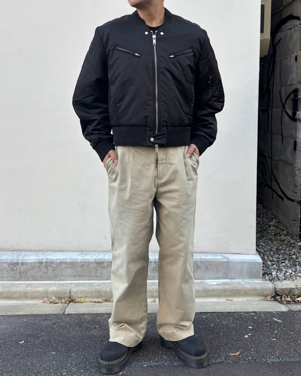 entire studios / Arc Bomber Black Nylon (ESFW26BO020058386)