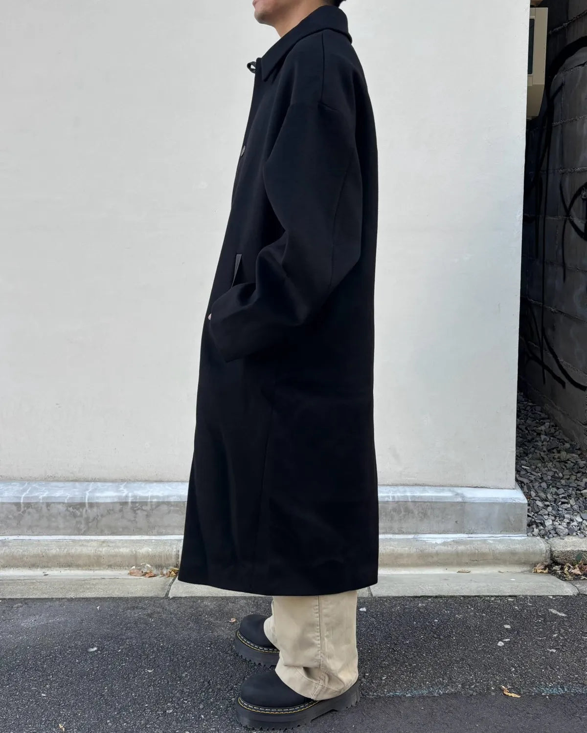 entire studios / Arcform Coat Black Wool (ESFW26CO010736247)
