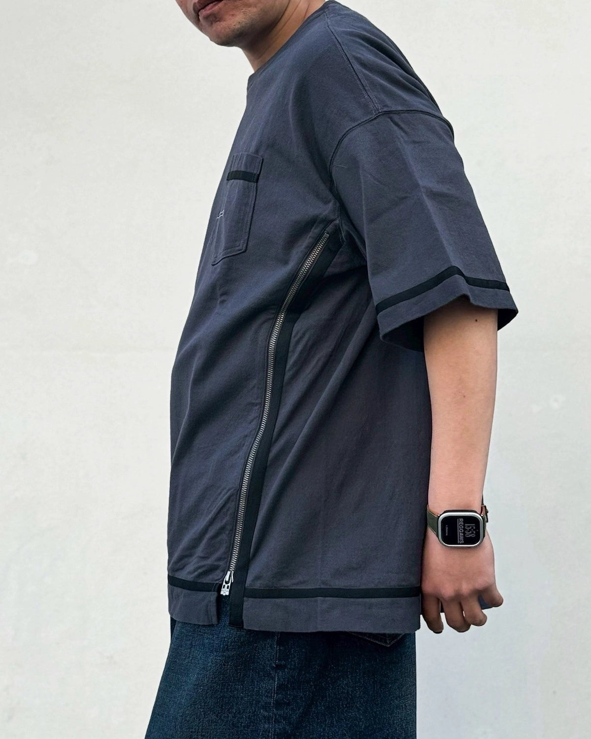 FACETASM / CURVY SLIT BIG TEE (MYK-TEE-01)