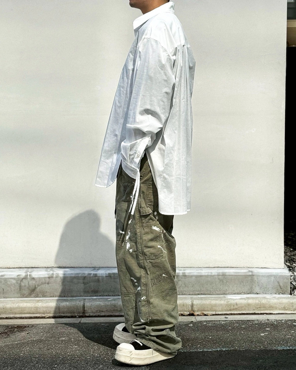 KAMIYA / Drawstring Cuff Shirt (G16SH050)