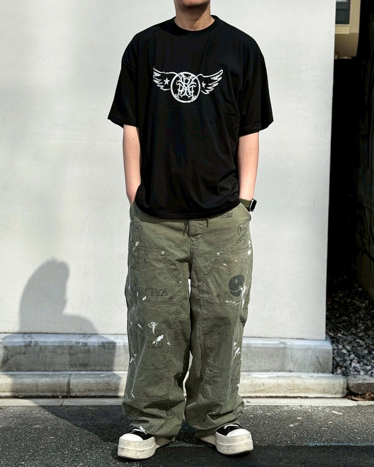 KAMIYA / "AERO-KMY" T-shirt (G16TS097)