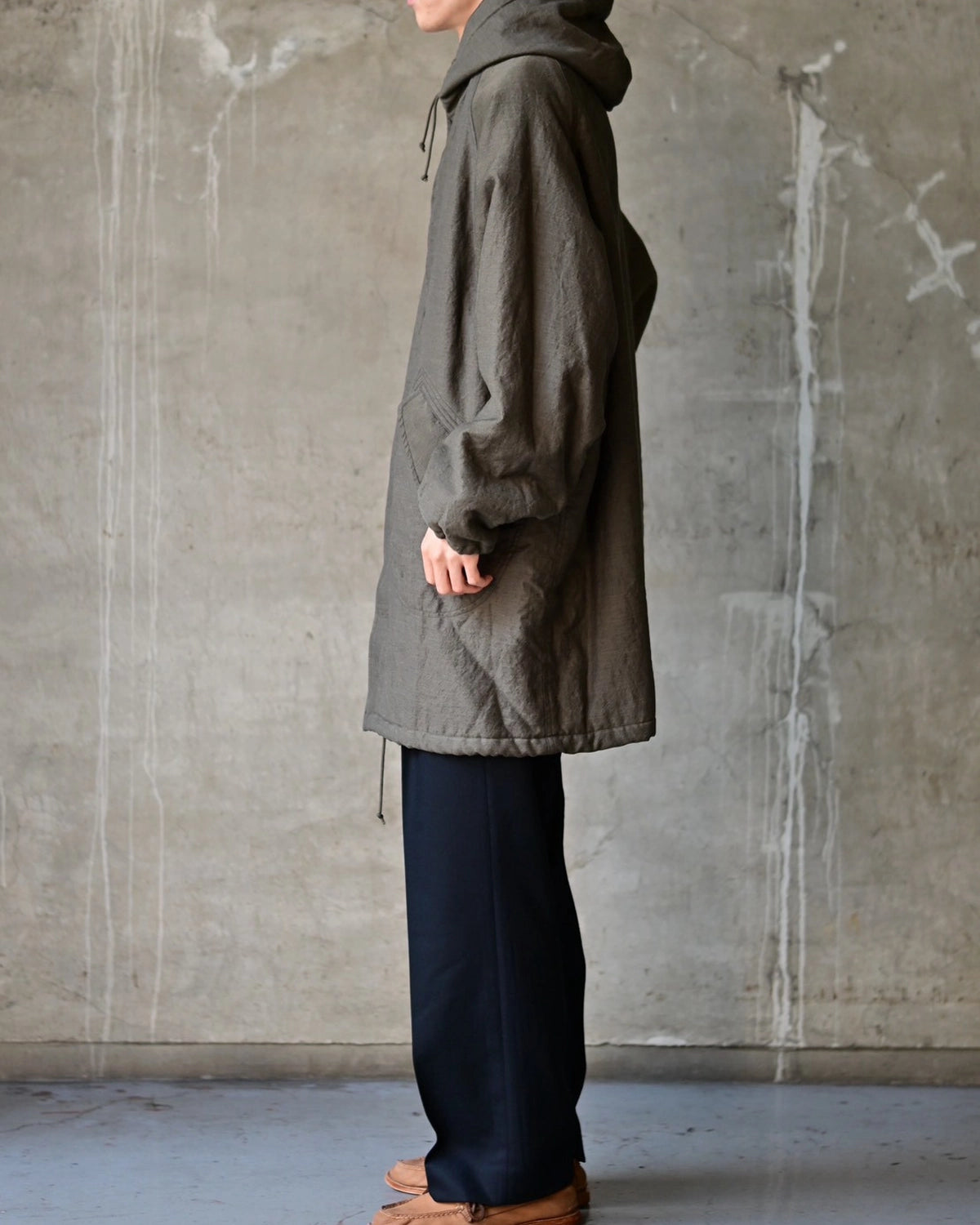 marka / Wool/Linen Moleskin / Military Parka (M26C11CO01C)