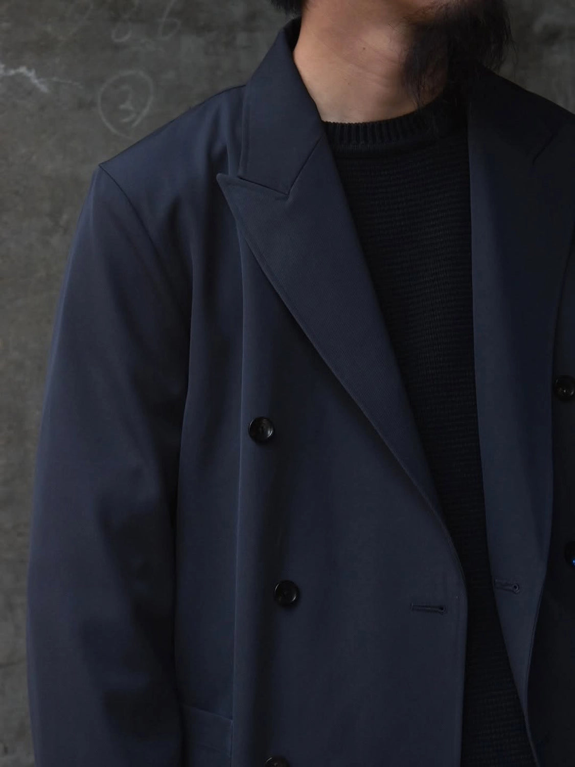 marka / 2/60 Washer Wool Gabardine W.B Jacket Loose Fit (M25D01JK01C)