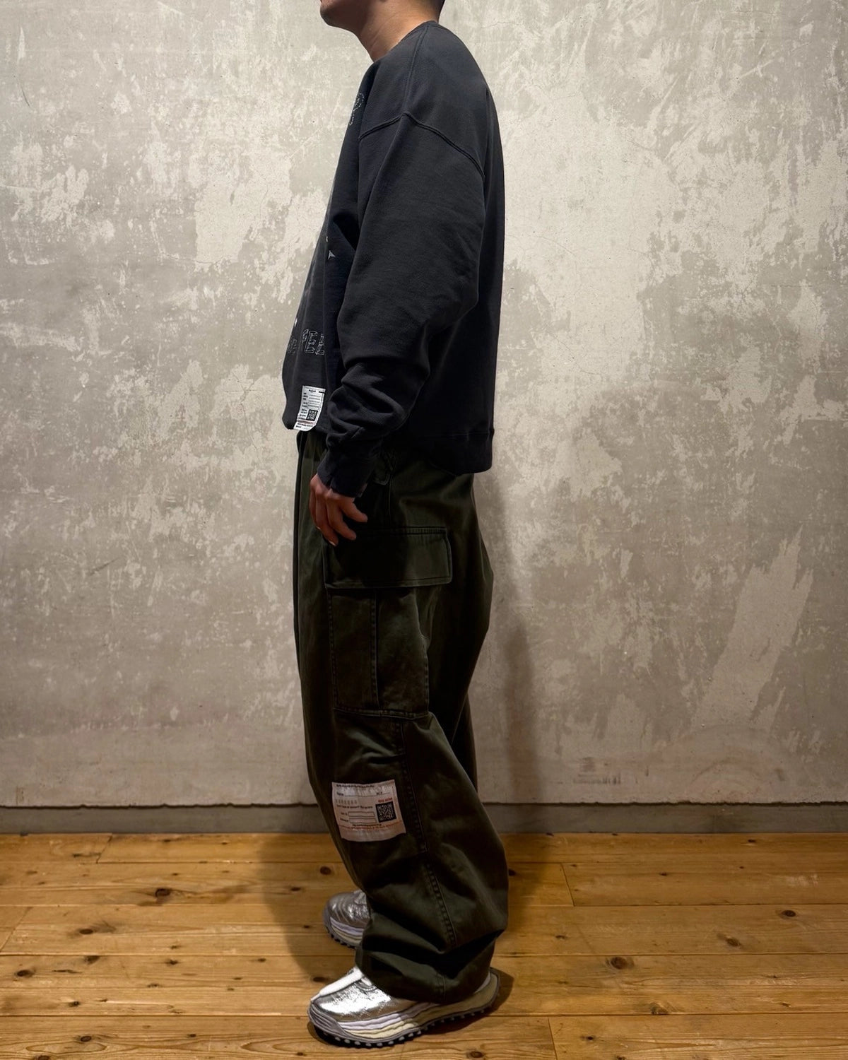 Maison MIHARA YASUHIRO / EMBELLISHDISTRESS PULLOVER (J15PO723)