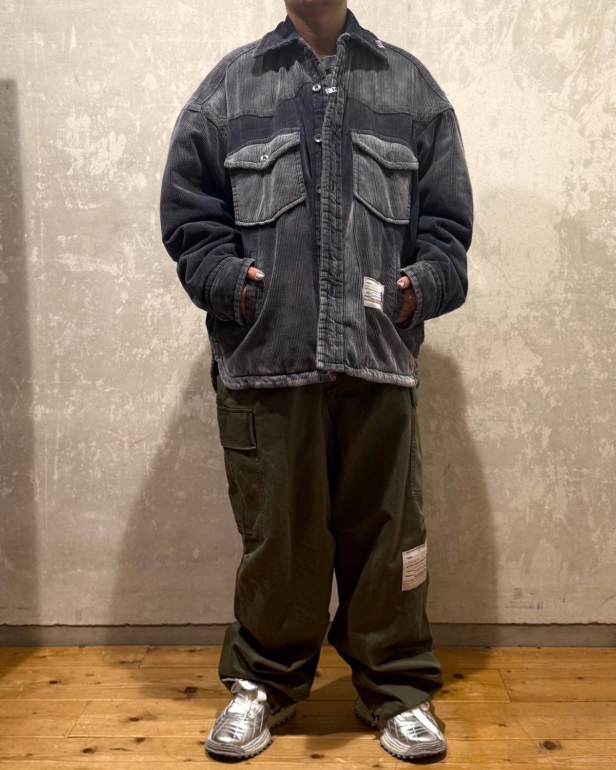 Maison MIHARA YASUHIRO / PUFFE CORDUROY SHIRTJACKET (A15SH035)