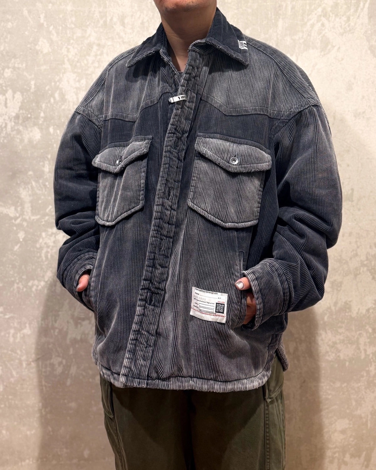 Maison MIHARA YASUHIRO / PUFFE CORDUROY SHIRTJACKET (A15SH035)