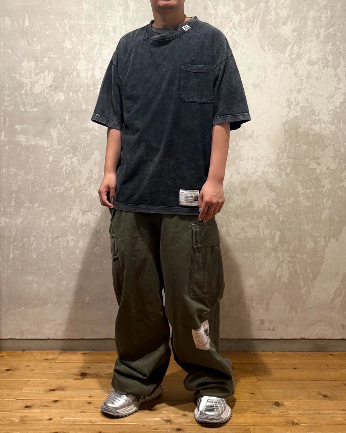 Maison MIHARA YASUHIRO / BLEACHED TEE (A15TS632)