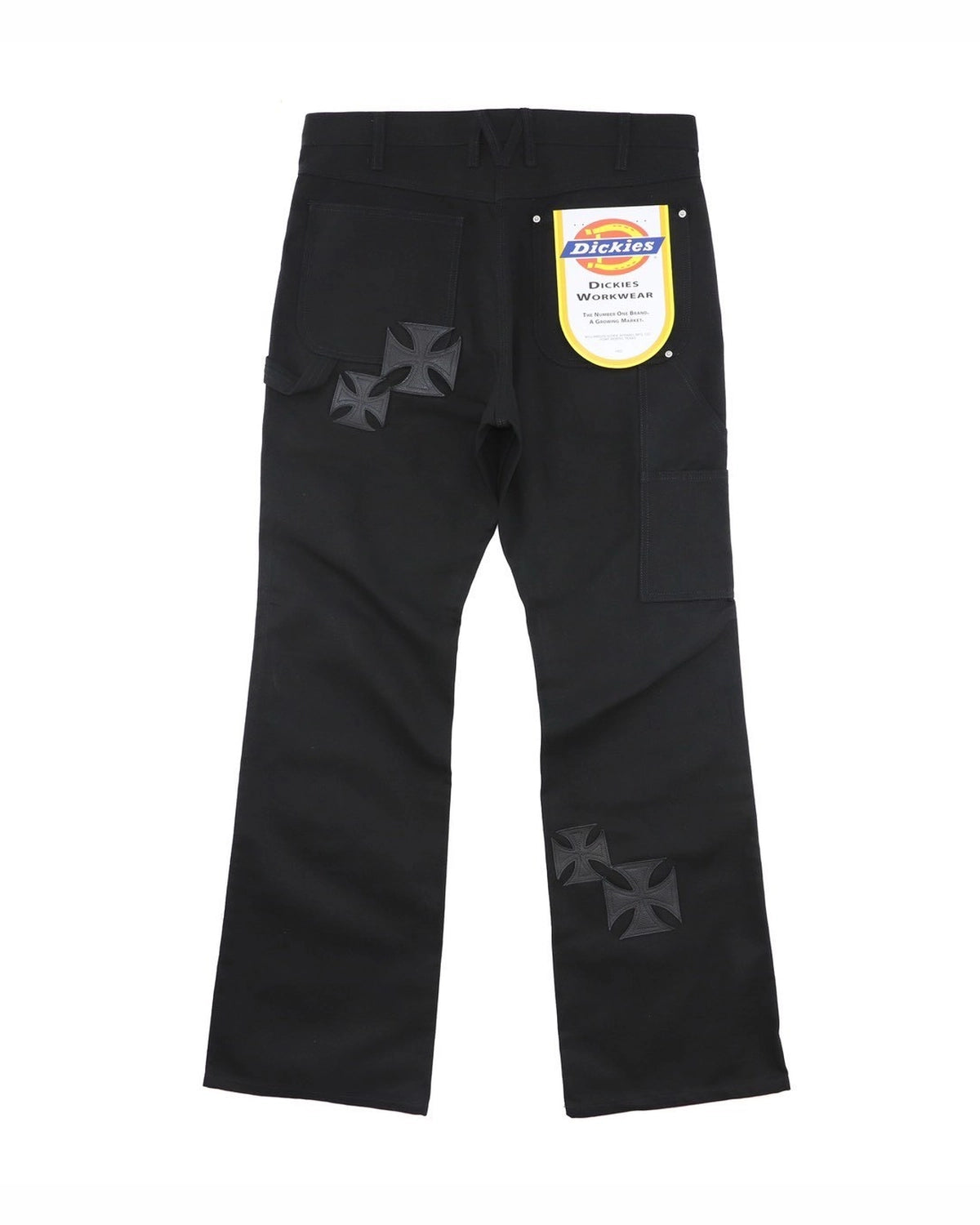 mindseeker × DICKIES / Iron Cross Patch Flare Pants -BLACK- (MSD-261-001)