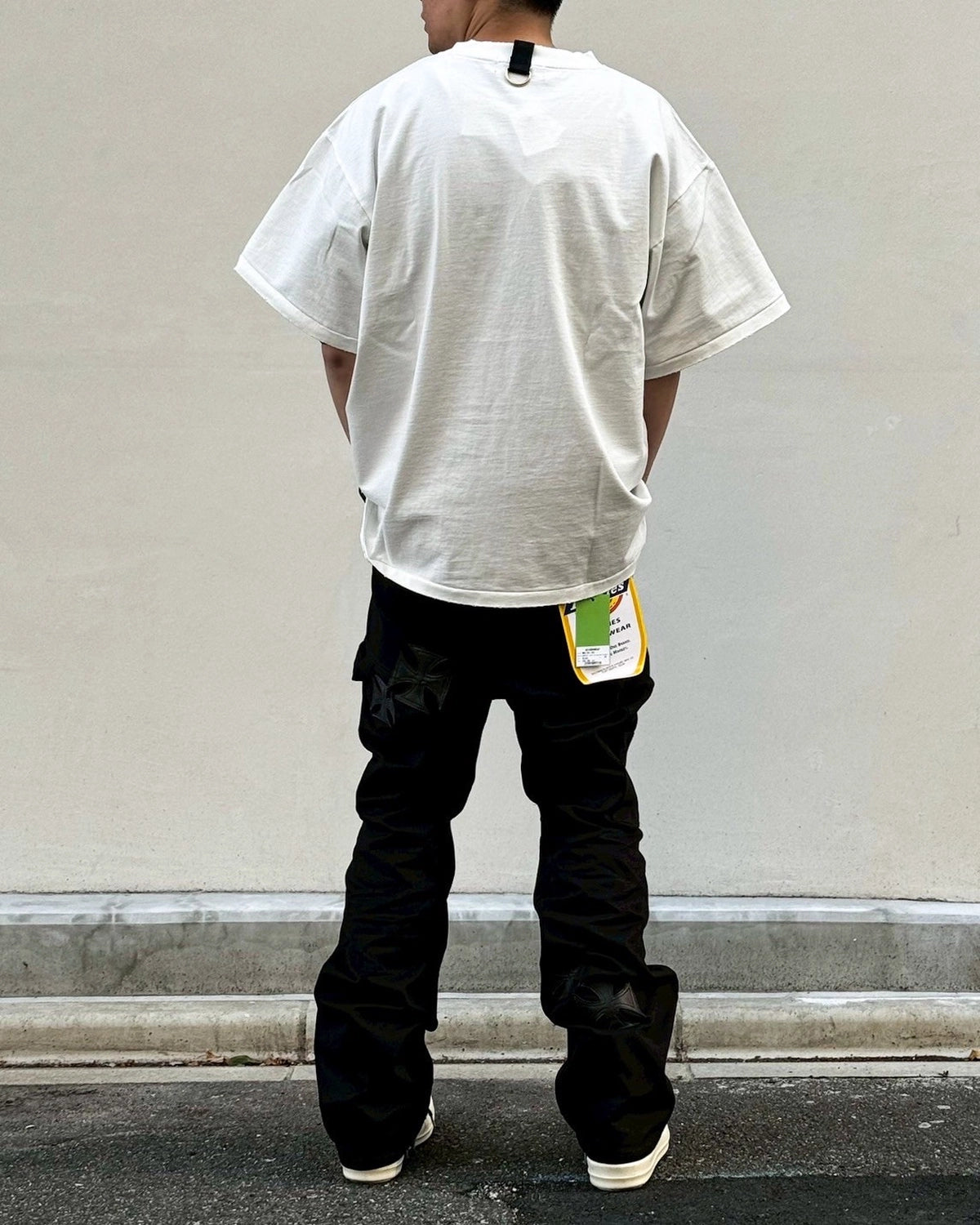 mindseeker × DICKIES / Iron Cross Patch Flare Pants -BLACK- (MSD-261-001)