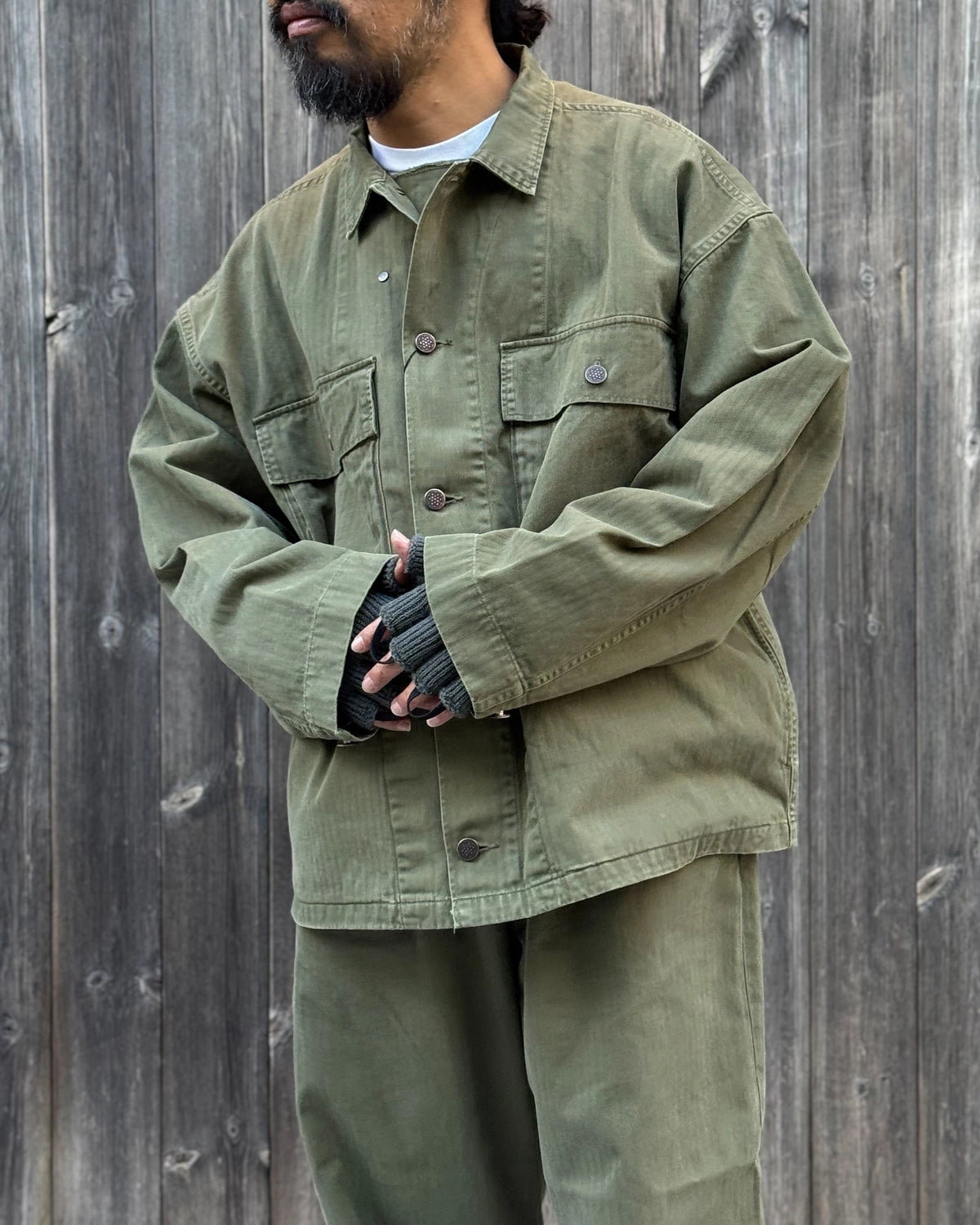 N.HOOLYWOOD TEST PRODUCT EXCHANGE SERVICE / HERRINGBONE TWILL JACKET (9262-BL06-008)