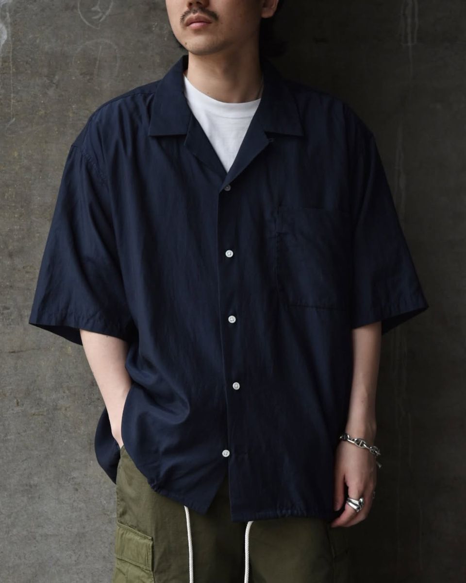 nanamica / Open Collar S/S Shirt (S25SG019)