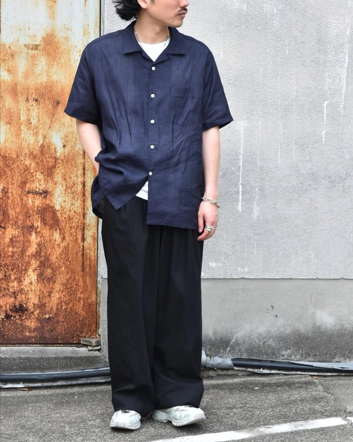 NONNATIVE / VOYAGER S/S SHIRT LINEN OXFORD (NN-S4618)