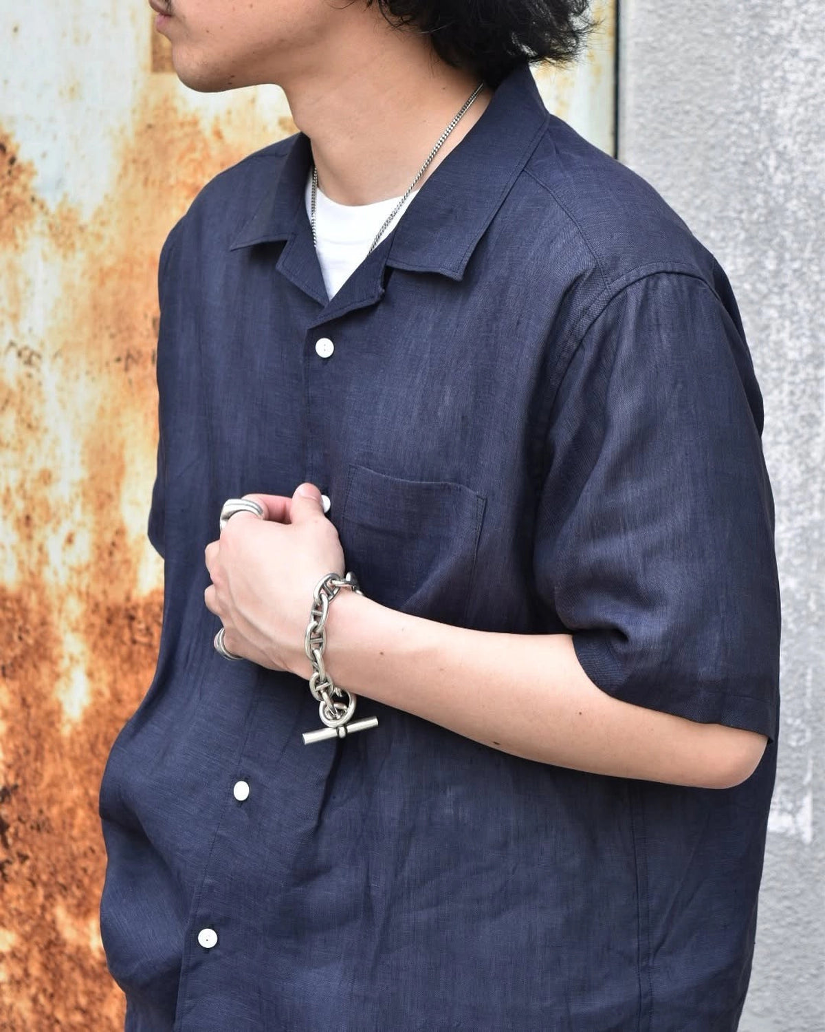 NONNATIVE / VOYAGER S/S SHIRT LINEN OXFORD (NN-S4618)