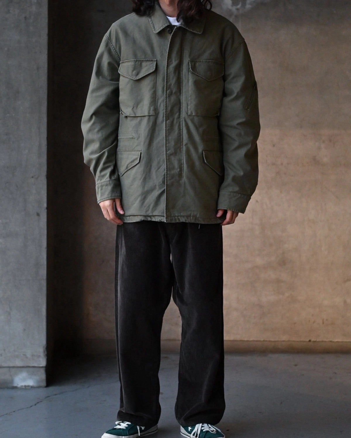 NONNATIVE / TROOPER JACKET COTTON BACK SATIN VW WITH WINDSTOPPER (NN-J4906)