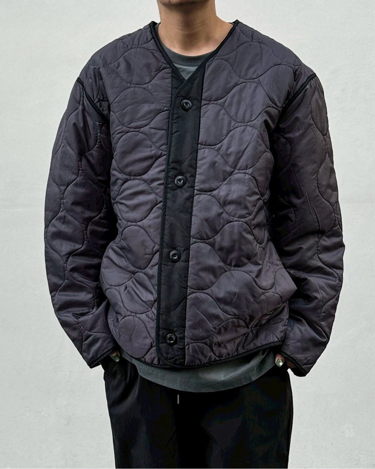 OAMC PEACEMAKER オーエーエムシー ピースメーカー 25AW COMBAT LINER コンバットライナー PCM2OJ01A-NY001-06 L BEIGE キルティング ジャケット アウター【中古】【OAMC PEACEMAKER】 25AW】PEACEMAKER OAMC / ピースメーカーオーエーエムシー /Combat