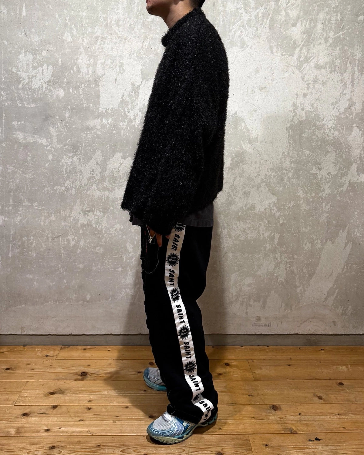 ©︎SAINT Mxxxxxx / CREW NECK KNIT -GLITTER (SM-HR1-0000-068)