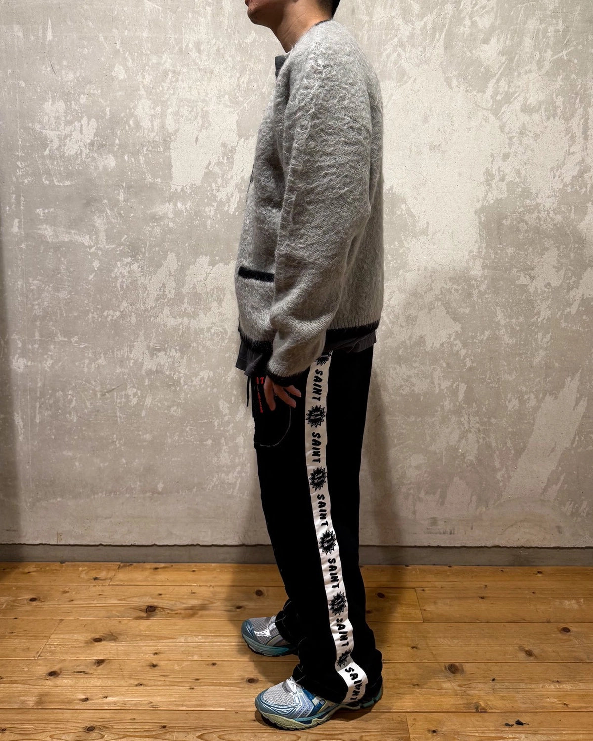 ©︎SAINT Mxxxxxx / KNIT CARDIGAN -TRIM (SM-HR1-0000-072)