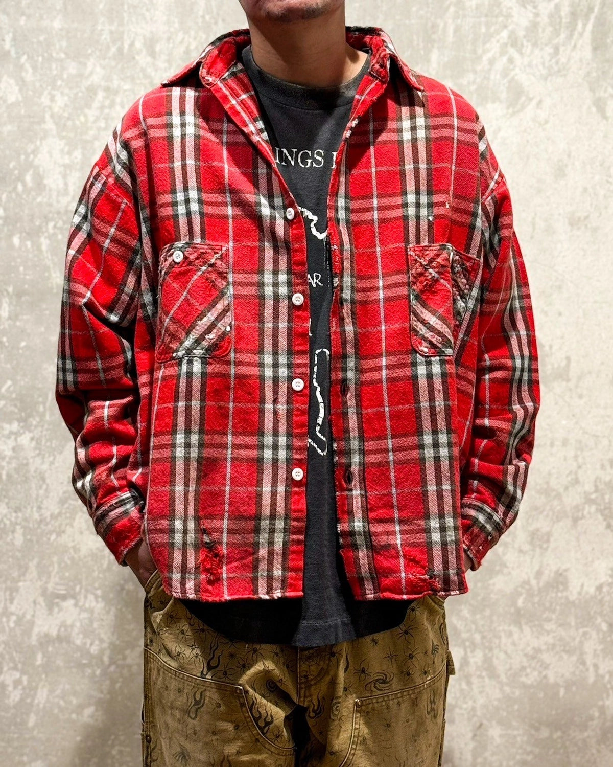 ©︎SAINT Mxxxxxx / FLANNEL SHIRT - CHECK (SM-HR8-0000-042)