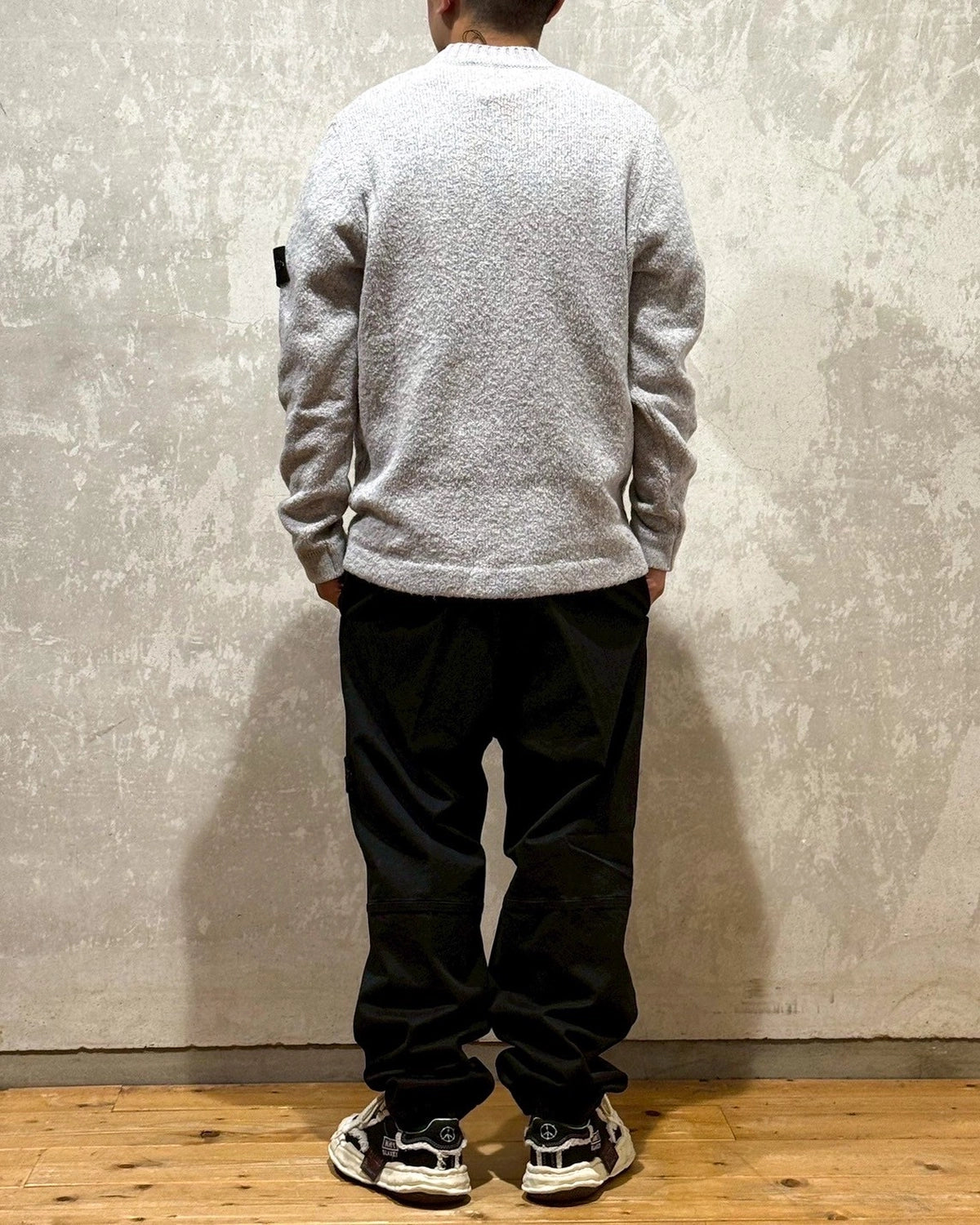 STONE ISLAND / STRETCH ORGANIC BROKEN TWILL COTTON 'OLD' EFFECT (K2S153100036)