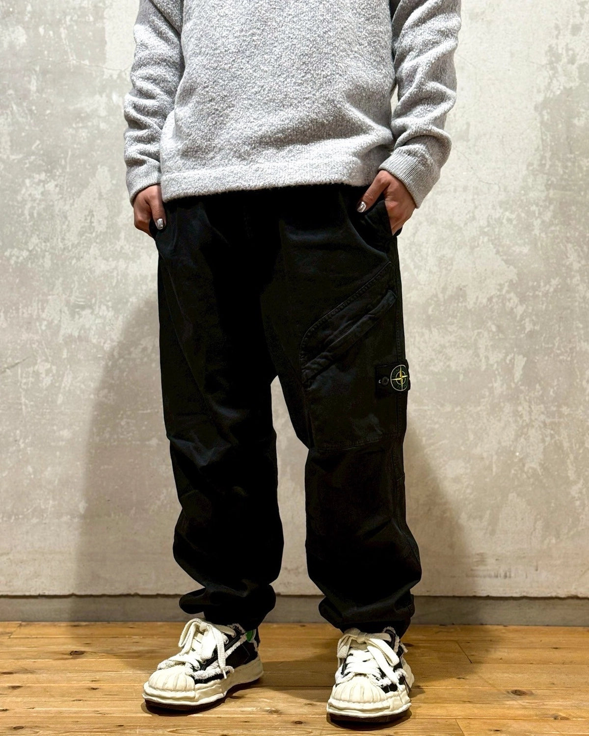STONE ISLAND / STRETCH ORGANIC BROKEN TWILL COTTON 'OLD' EFFECT (K2S153100036)